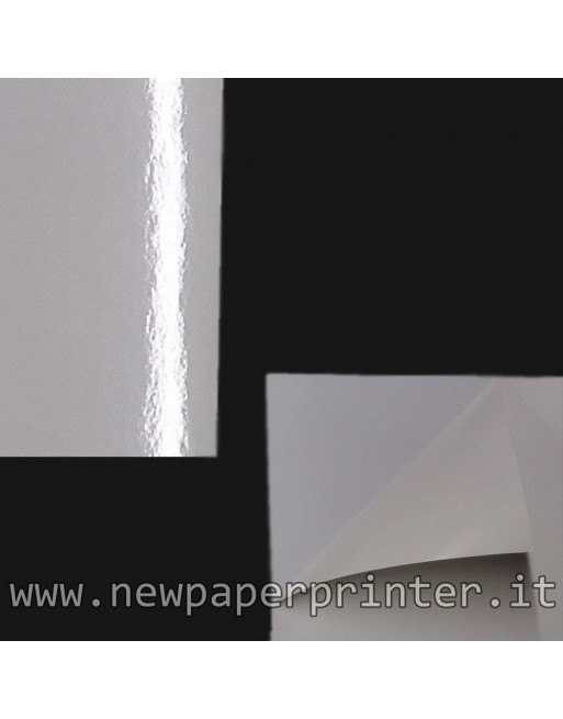 A4 Adesiva PVC Vinile Polipropilene Lucida Bianco per stampanti laser