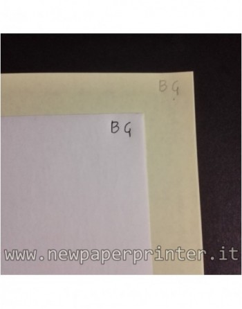 250x2 fogli 32x45 Carta Chimica CB Bianco/CF Giallo 80gr per stampanti inkjet/laser