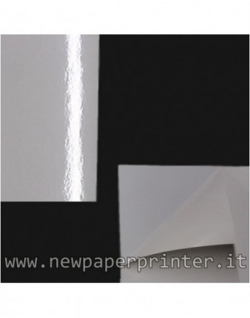 32x45 Adesiva PVC Vinile Polipropilene Lucida Bianco per stampanti laser